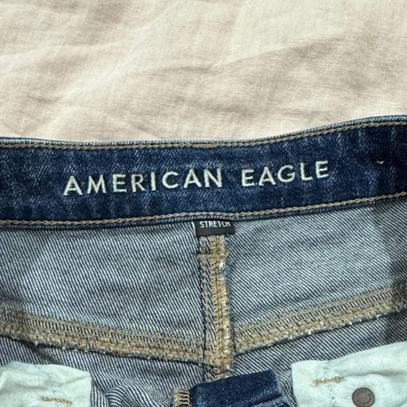 American Eagle Outfitters Distressed Denim Shorts - Blue - Picture 2 of 6